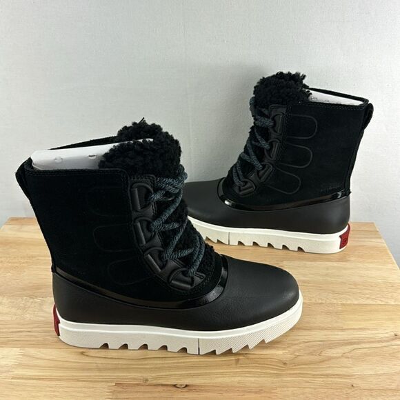 Sorel Joan of Artic Next Lite WP Boot- Black/Sea Salt- Size 6- NIB - Picture 5 of 9